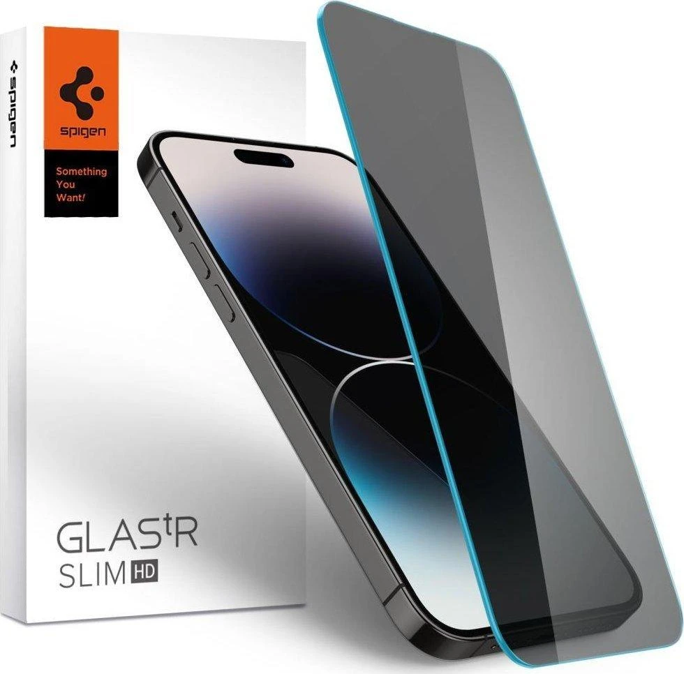 Apsauginis stiklas Spigen Glass tR Slim HD 1 Pack Anti Glare/Privacy Transparency Sensor Protection - iPhone 14 Pro