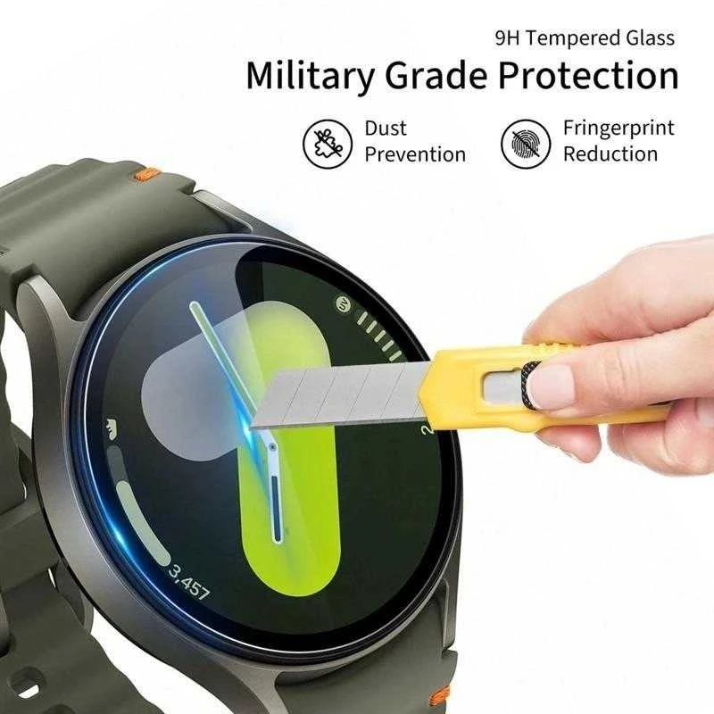 Tech-Protect Glass Fit+ 2-pack apsauginis stiklas skirtas Samsung Galaxy Watch 8 Classic 46 mm – transparent