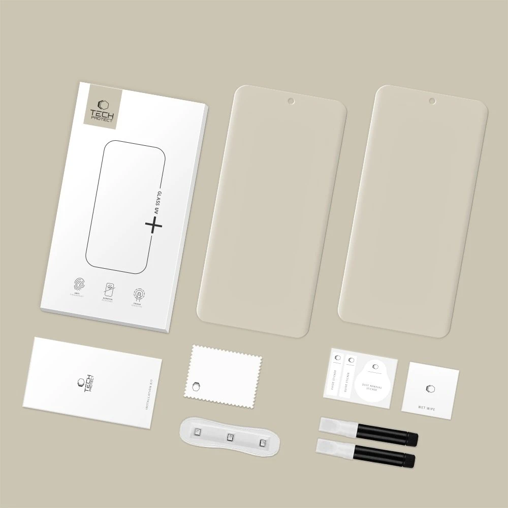 Apsauginis stiklas Tech-Protect GLASS UV+ 2-pack Xiaomi Redmi Note 15 Pro+ Plus 5G skaidrus