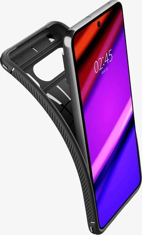 Dėklas Spigen Rugged Armor, matinė juoda - Google Pixel 8 Pro