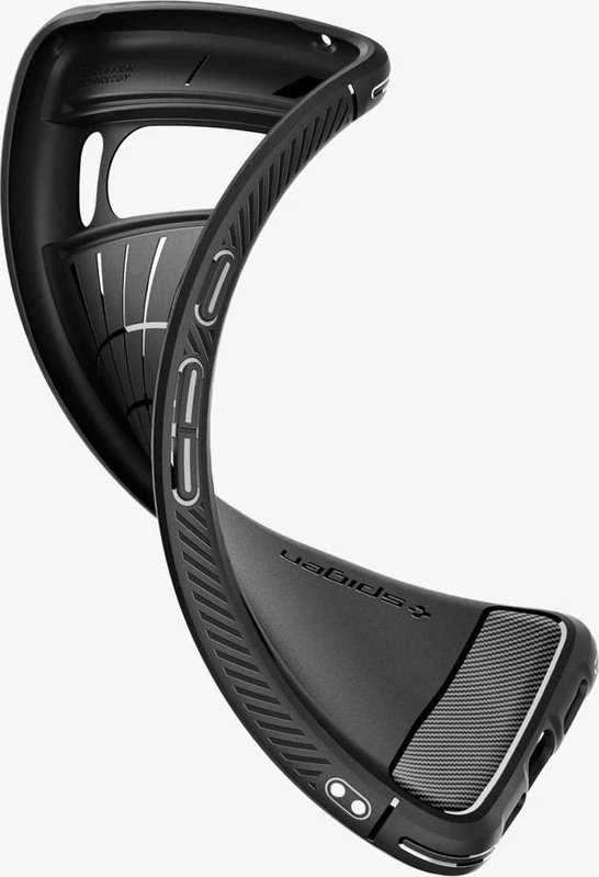 Dėklas Spigen Rugged Armor, matinė juoda - Google Pixel 8 Pro