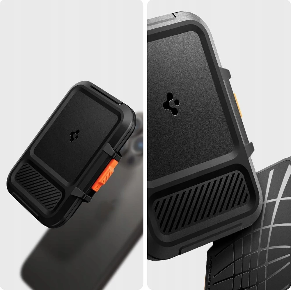 „Spigen iPhone Lock Fit“ piniginė su „MagSafe“ laidu, juoda