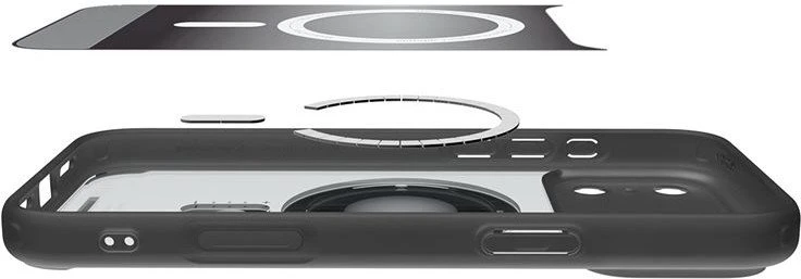 Dėklas Spigen Ultra Hybrid MagSafe, classic juodas - iPhone 17 Pro