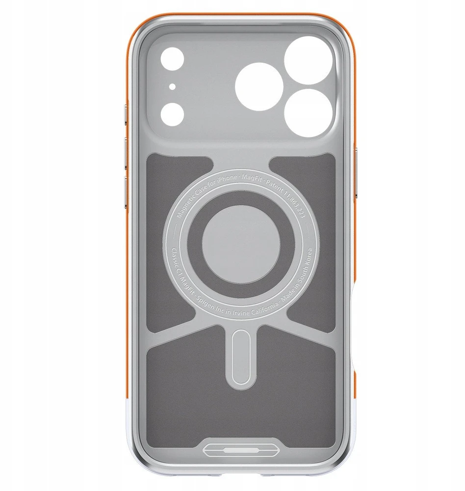 Dėklas Spigen Classic C1 MagSafe, tangerine - iPhone 17 Pro