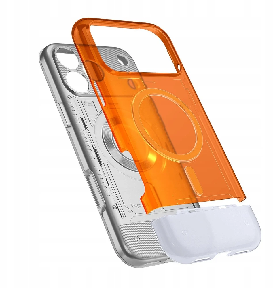 Dėklas Spigen Classic C1 MagSafe, tangerine - iPhone 17 Pro