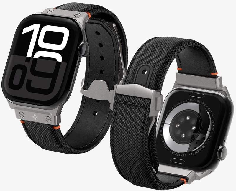 Spigen Klasikinis Fit dirželis, juodas - Apple Watch 49mm/46mm/45mm/44mm