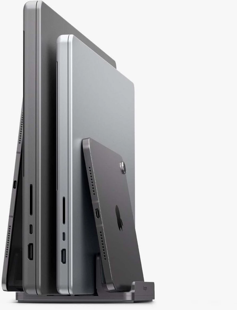 Spigen Vertical Nešiojamas kompiuteris Stand LD208S4, space pilka