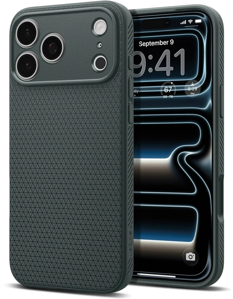 Dėklas Spigen Liquid Air Case for iPhone 18 Pro Max / 17 Pro Max - Žalias