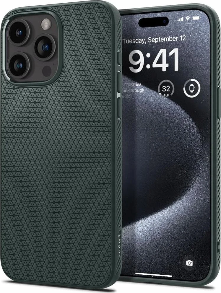 Spigen Liquid Air Apple iPhone 16 Pro – dėklas telefonui žalios spalvos
