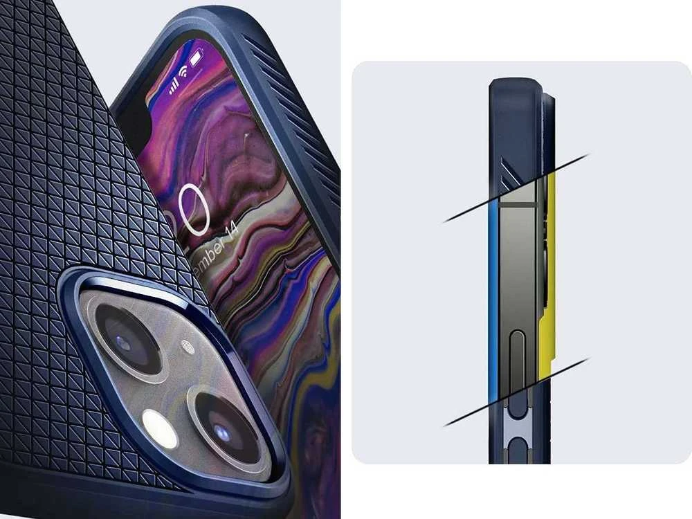 Spigen Liquid Air dėklas skirtas Apple iPhone 13, spalva - Navy Blue