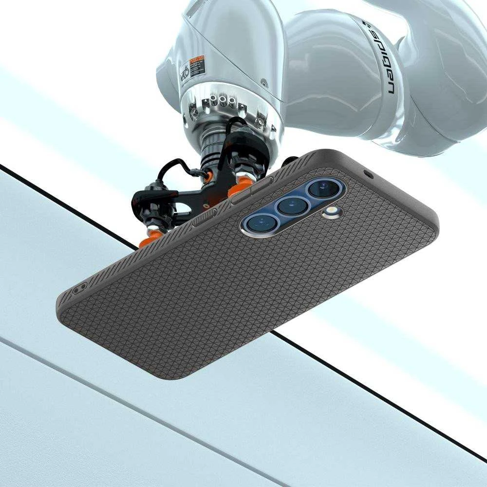 Spigen Liquid Air Samsung Galaxy S25 – dėklas telefonui pilkos spalvos