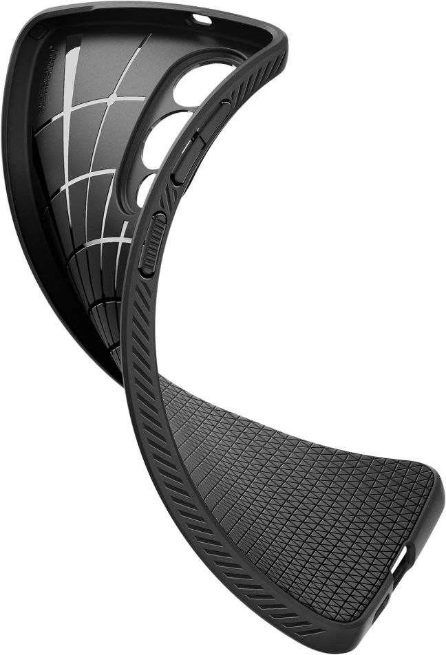Spigen Liquid Air dėklas skirtas Samsung Galaxy S25 Edge – juodos spalvos