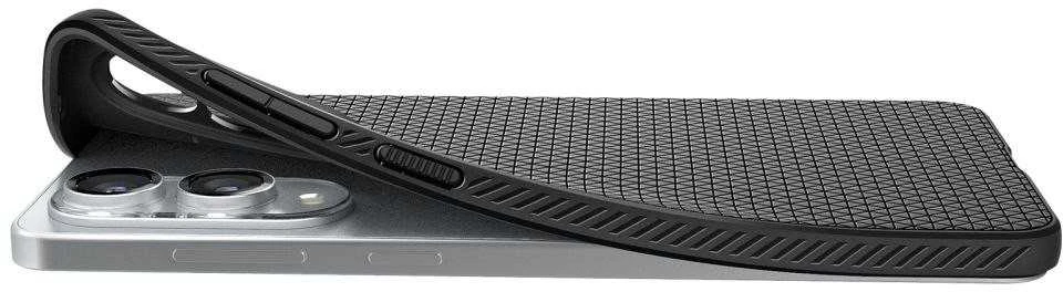 Spigen Liquid Air dėklas skirtas Samsung Galaxy S25 Edge – juodos spalvos