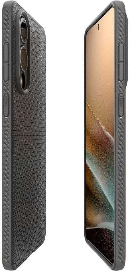 Spigen Liquid Air dėklas skirtas Samsung Galaxy S25 Edge – pilkos spalvos