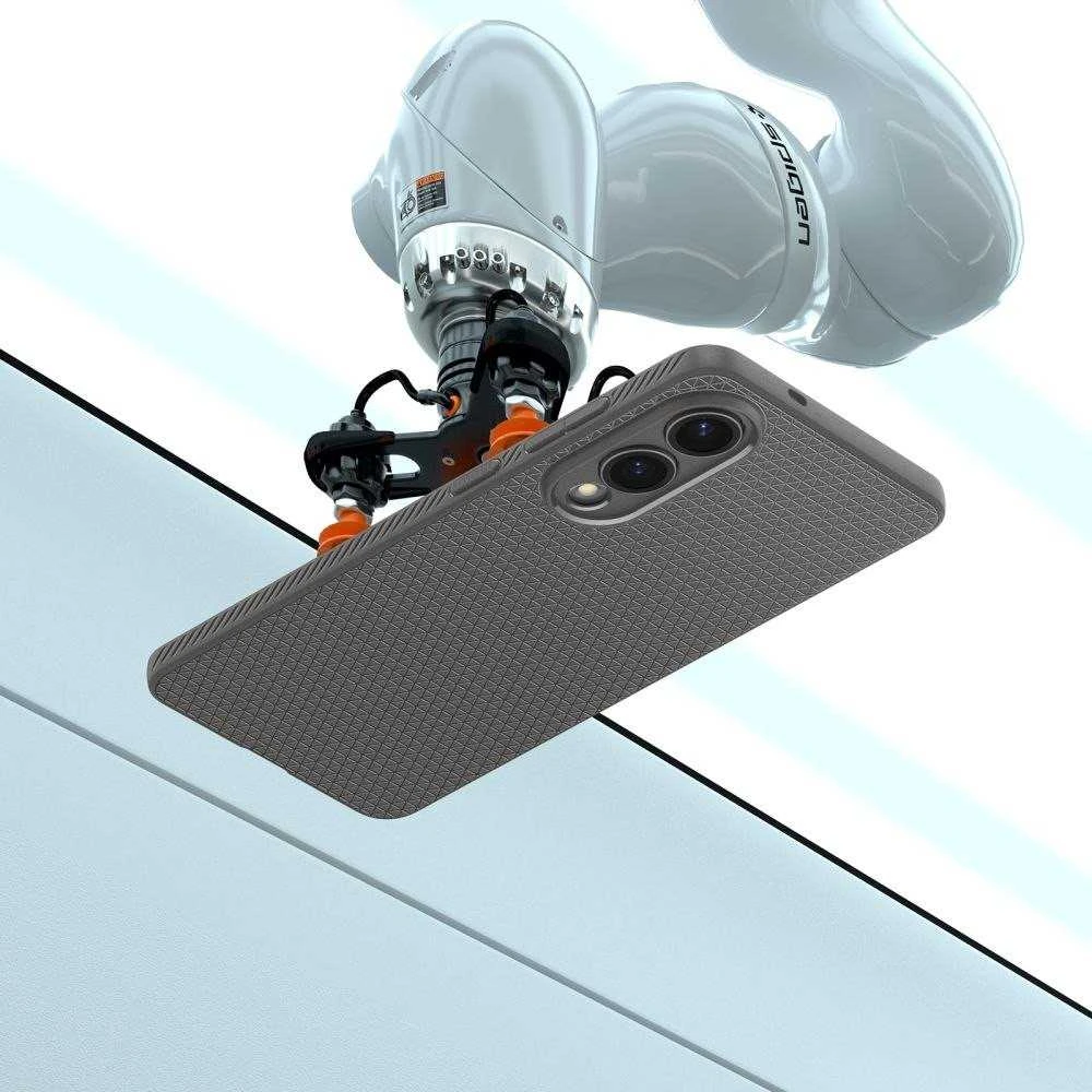 Spigen Liquid Air dėklas skirtas Samsung Galaxy S25 Edge – pilkos spalvos