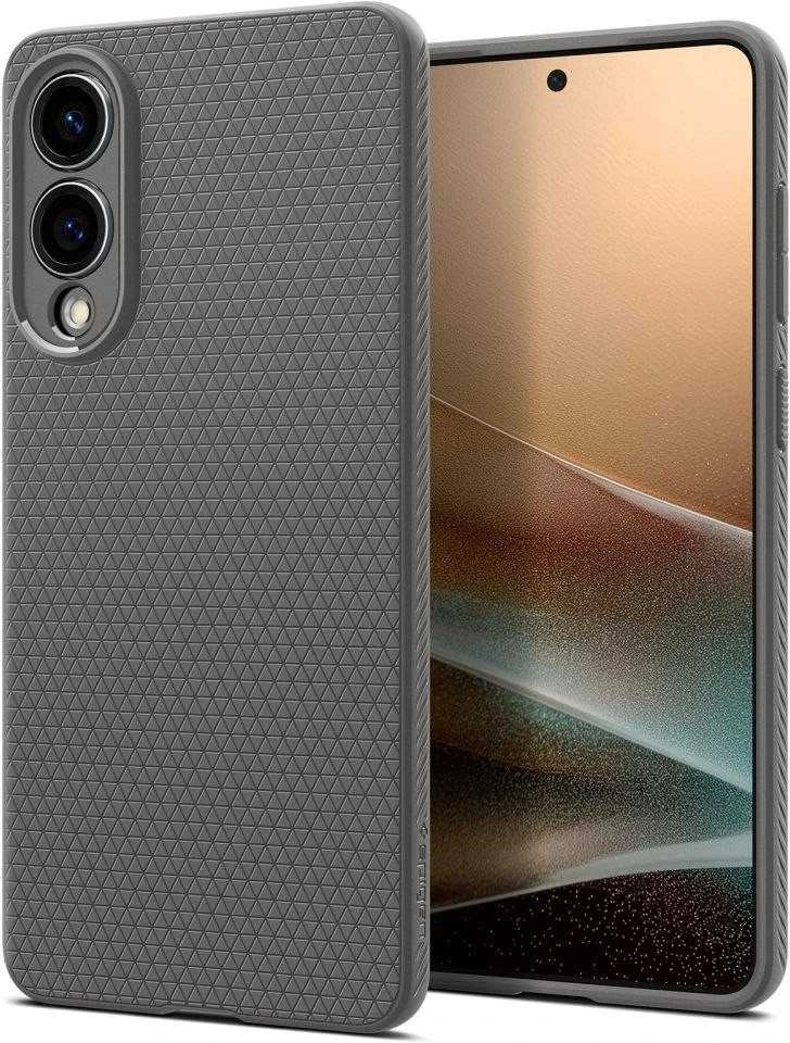 Spigen Liquid Air dėklas skirtas Samsung Galaxy S25 Edge – pilkos spalvos
