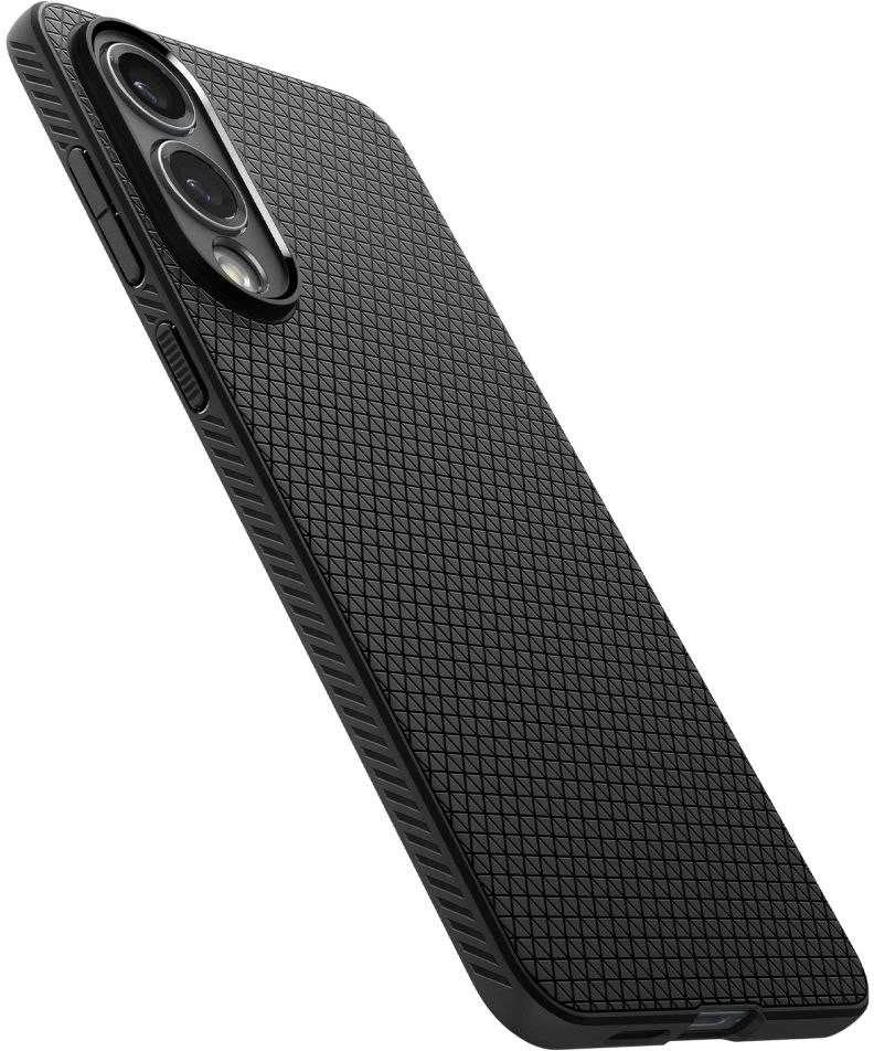 Spigen Liquid Air dėklas skirtas Samsung Galaxy S25 Edge – juodos spalvos