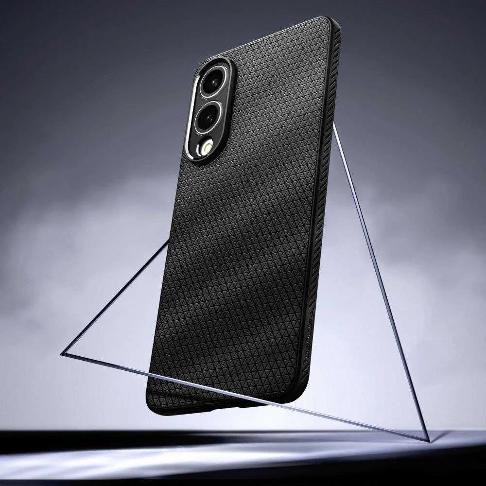 Spigen Liquid Air dėklas skirtas Samsung Galaxy S25 Edge – juodos spalvos