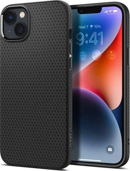 Dėklas SPIGEN LIQUID AIR IPHONE 14 PLUS/ 15 PLUS MATTE Juodas