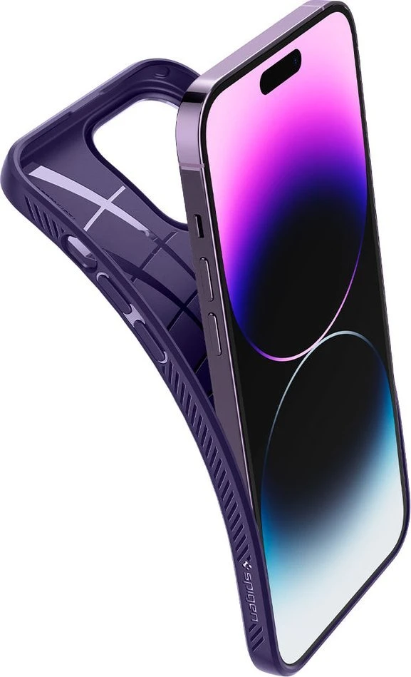 Spigen dėklas Liquid Air , skirtas iPhone 14 Pro 6,1 tamsiai violetinės spalvos inės spalvos