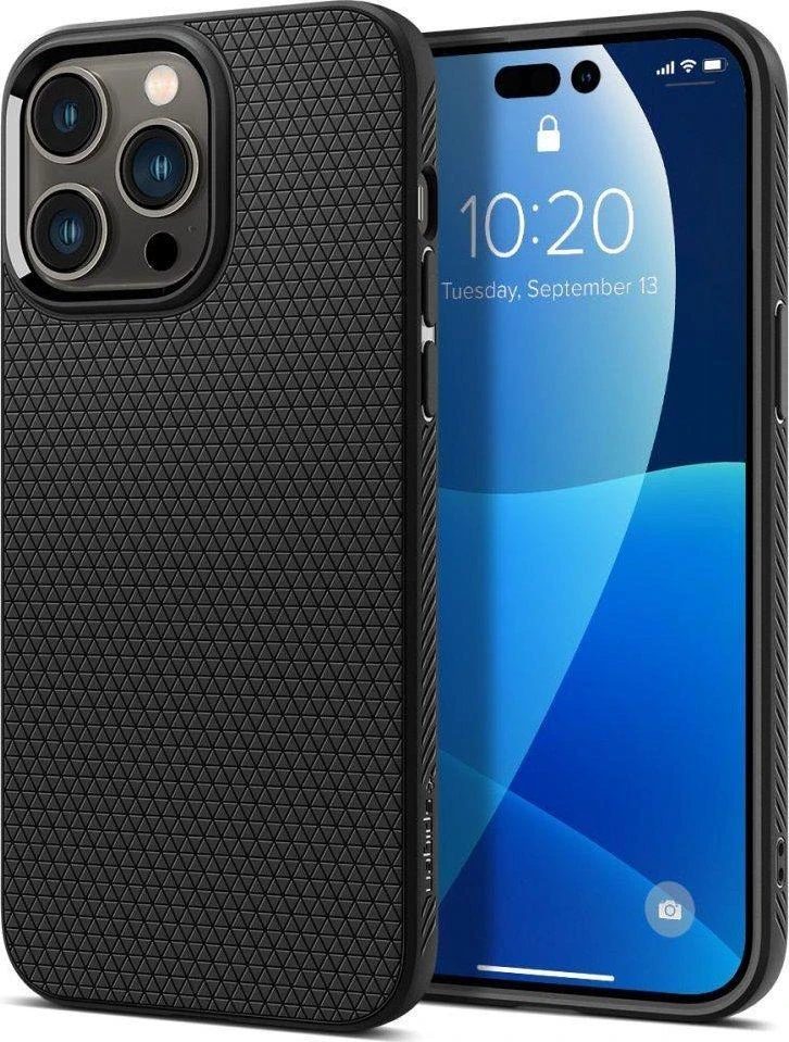 Dėklas SPIGEN LIQUID AIR IPHONE 14 PRO MAX MATTE Juodas