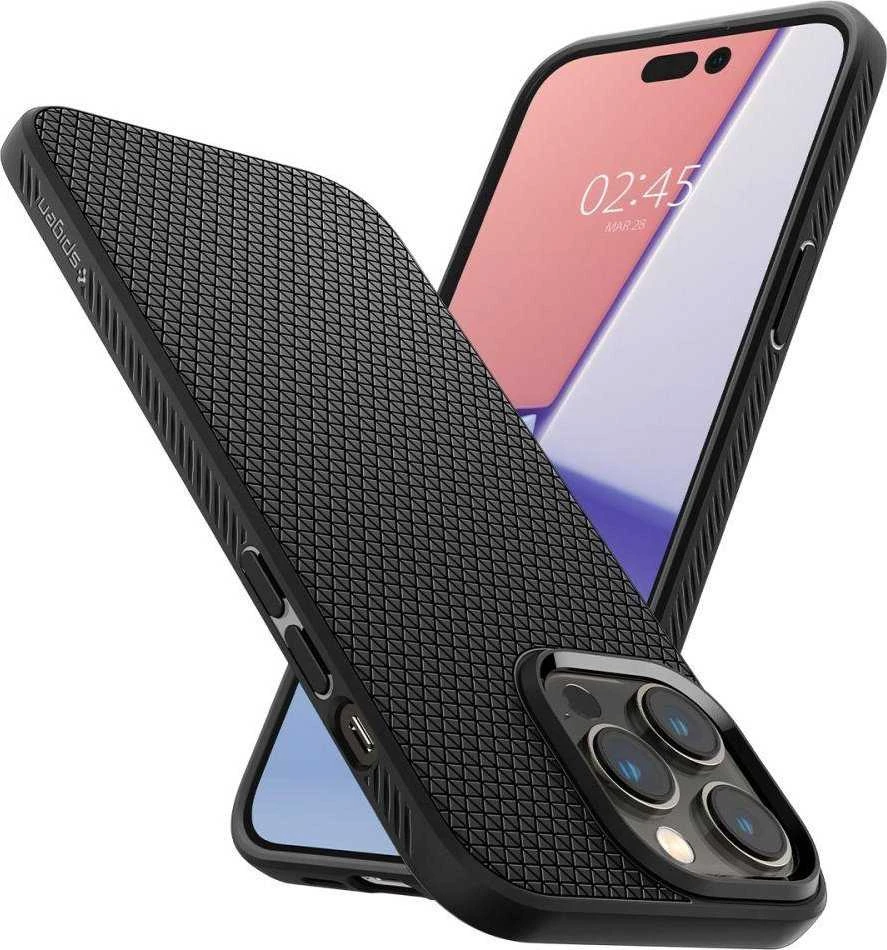 Dėklas SPIGEN LIQUID AIR IPHONE 14 PRO MAX MATTE Juodas