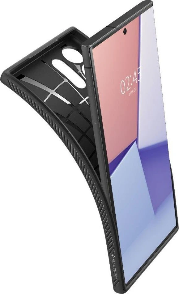 Spigen Liquid Air dėklas skirtas Samsung Galaxy S23 Ultra, spalva - Matte Black