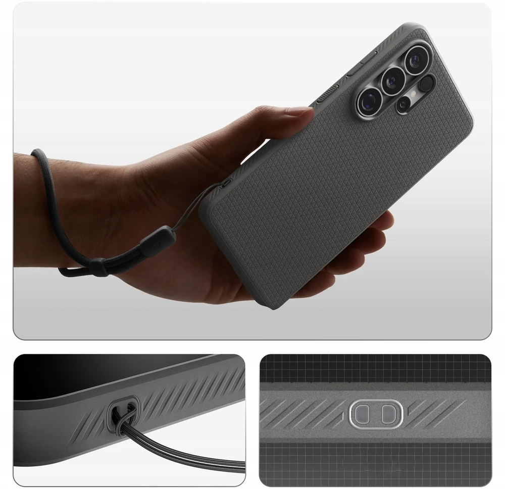 Spigen Liquid Air Mag MagSafe dėklas skirtas Samsung Galaxy S26 Ultra – pilkos spalvos
