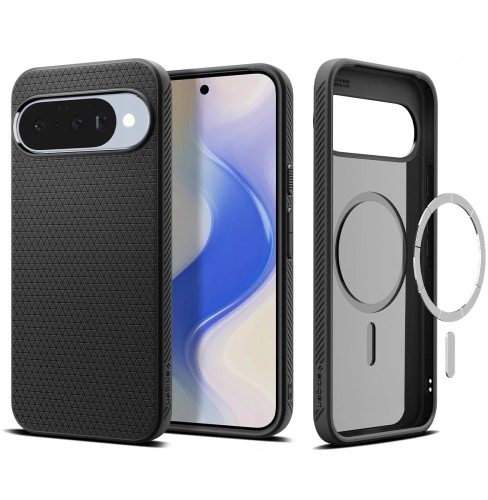 Spigen Liquid Air Mag MagSafe dėklas skirtas Samsung Galaxy S26 – juodos spalvos