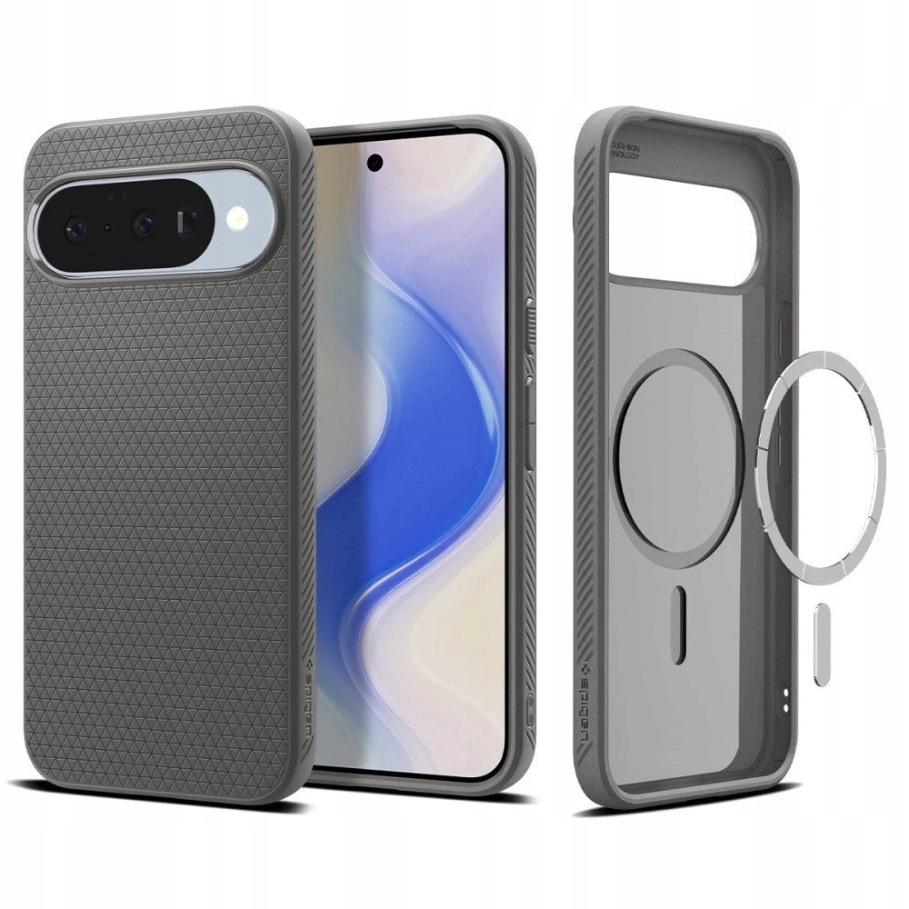 Spigen Liquid Air MagSafe dėklas skirtas Google Pixel 10 / 10 Pro – pilkos spalvos