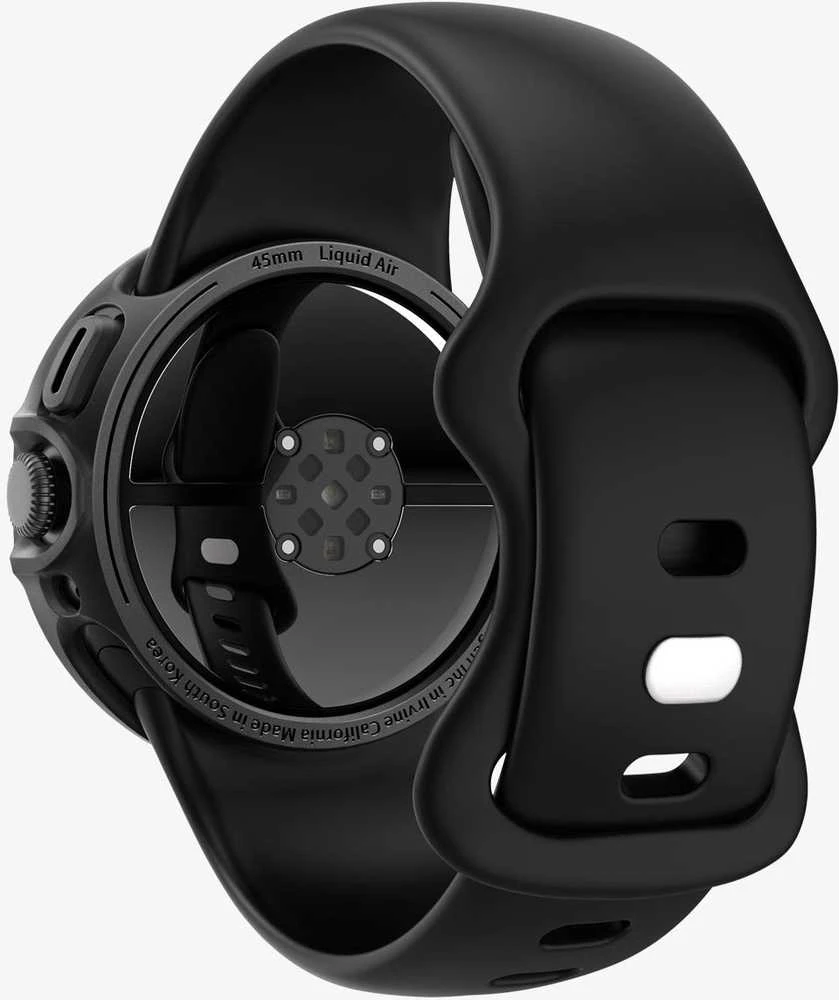 „Spigen Liquid Air“, matinis juodas - „Google Pixel Watch 3“ (45 mm)