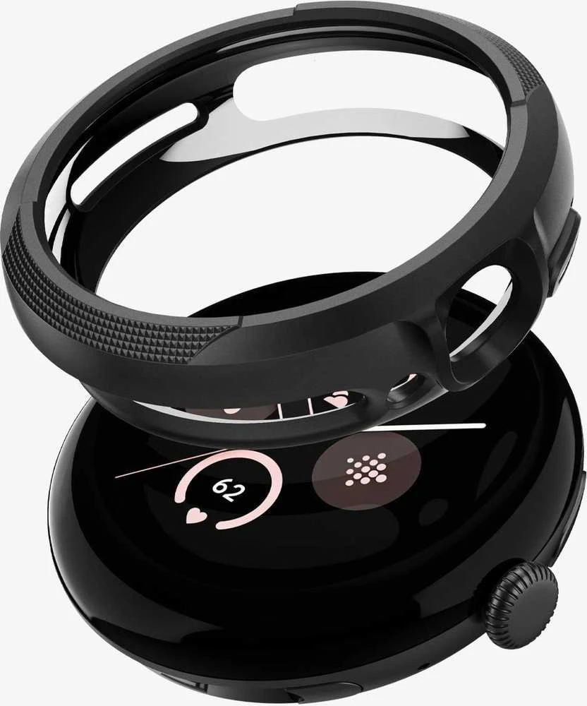 „Spigen Liquid Air“, matinis juodas - „Google Pixel Watch 3“ (45 mm)