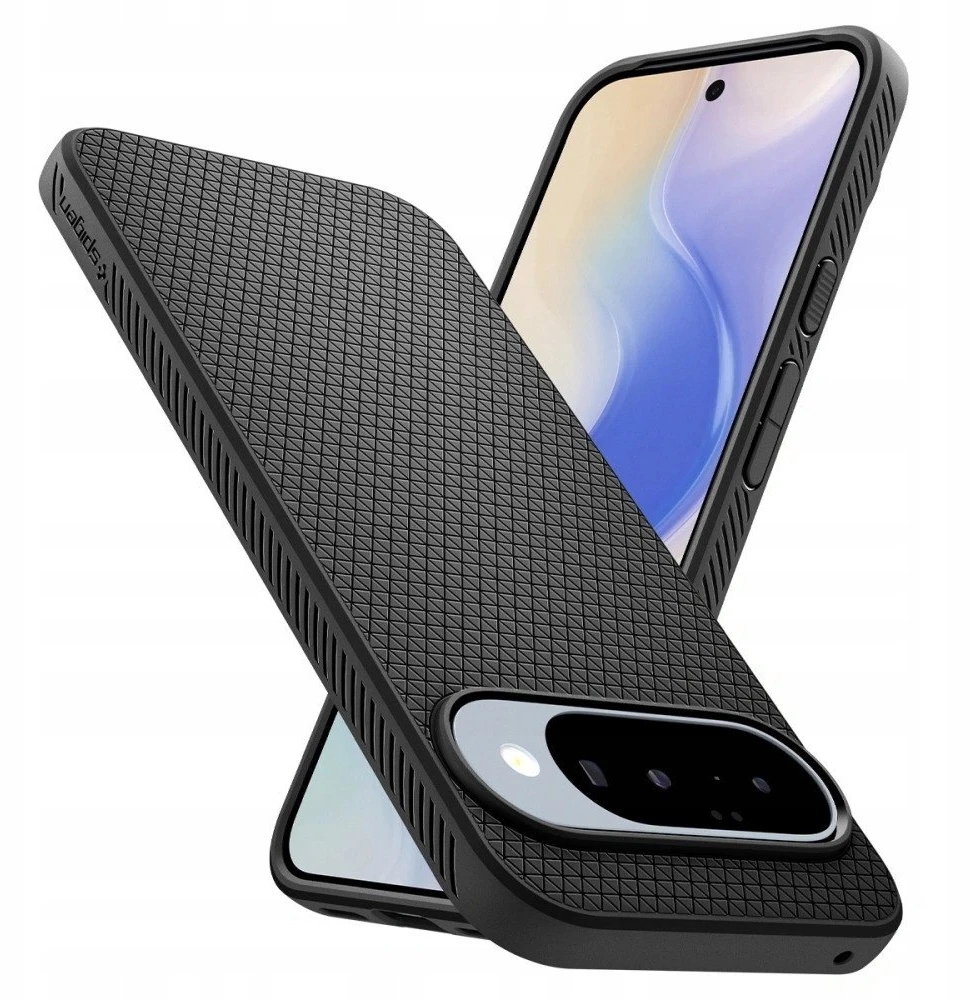Dėklas Spigen Liquid Air, matte juodos spalvos – Google Pixel 10 Pro/Pixel 10