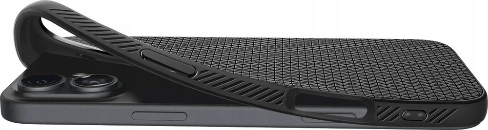 Spigen Liquid Air Apple iPhone 16 – dėklas telefonui juodos spalvos