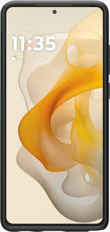 Dėklas Spigen Liquid Air, matte juodas - Motorola Moto G Stylus 5G 2024