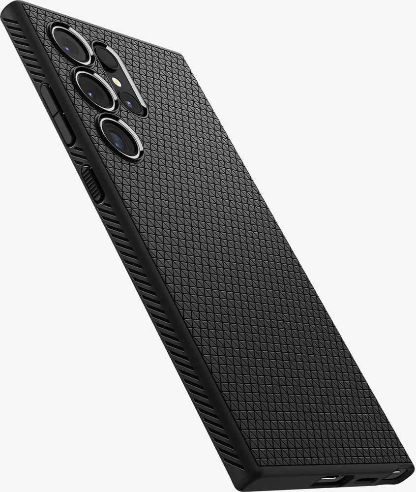 Spigen Liquid Air dėklas skirtas Samsung Galaxy S24 Ultra, spalva - Matte Black