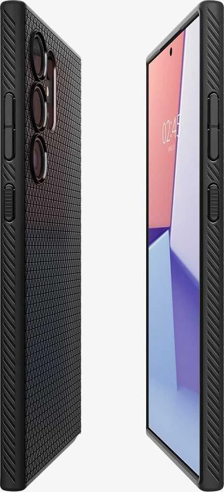 Spigen Liquid Air dėklas skirtas Samsung Galaxy S24 Ultra, spalva - Matte Black