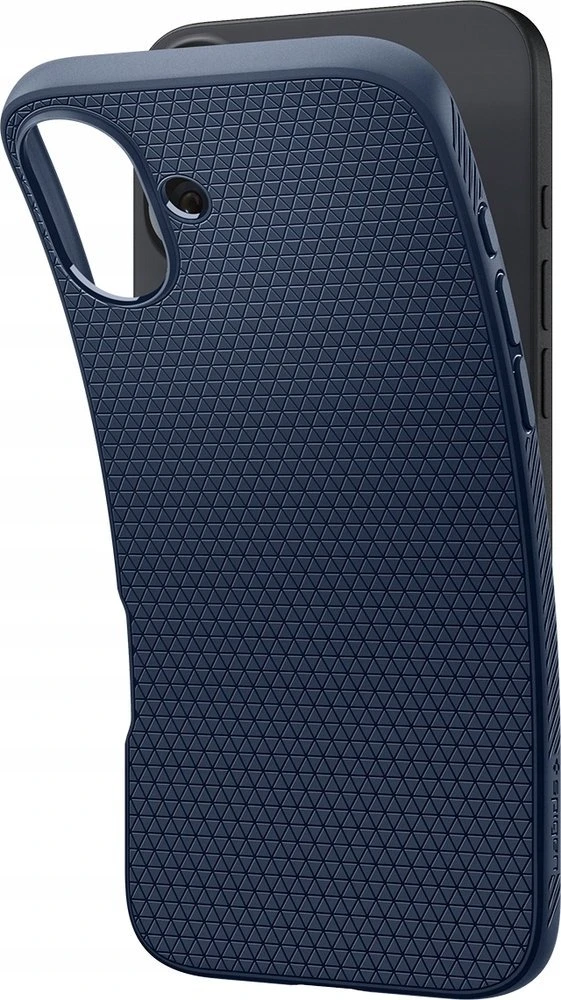 Dėklas Spigen Liquid Air, navy mėlynas - iPhone 16 Plus
