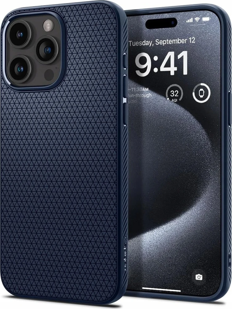 Spigen Liquid Air Apple iPhone 16 Pro Max – dėklas telefonui mėlynos spalvos