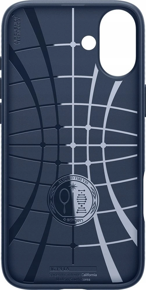 Dėklas Spigen Liquid Air, navy mėlynas - iPhone 16 Plus