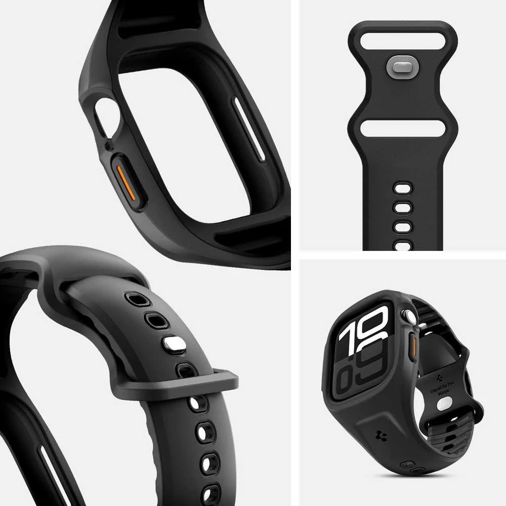 Spigen Liquid Air Pro apyrankė skirta Apple Watch 46mm – Matte juodos spalvos