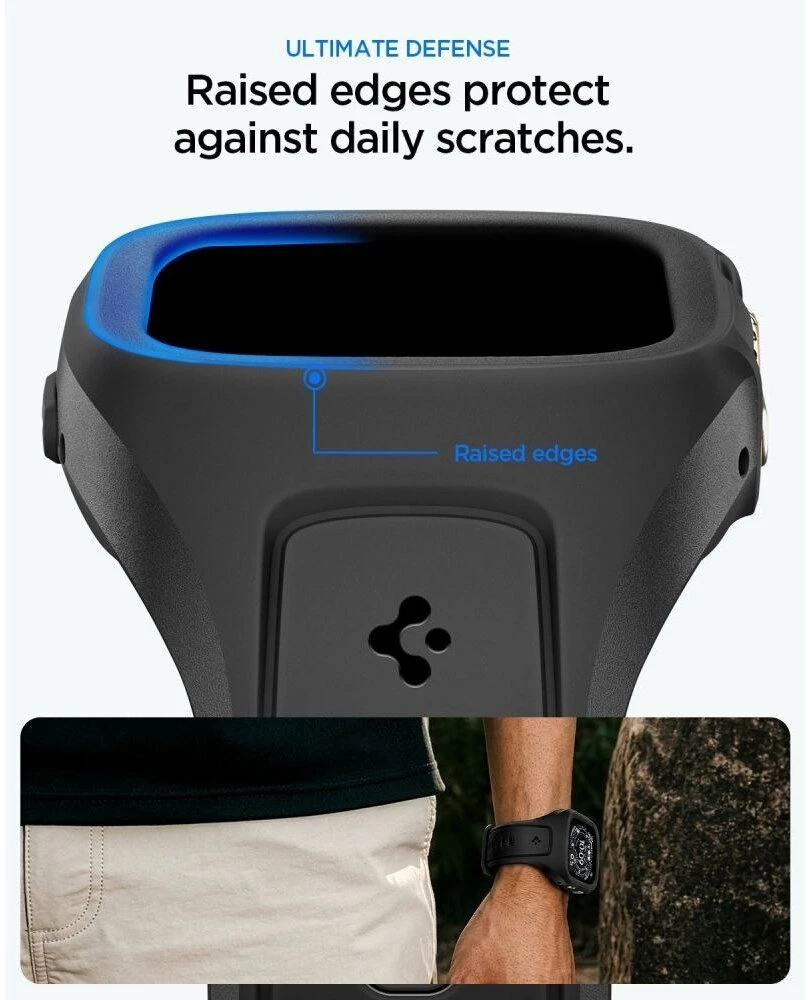 Spigen LIQUID AIR ‘PRO’ APPLE WATCH Ultra 1 / 2 / 3 (49 MM) juodos spalvos