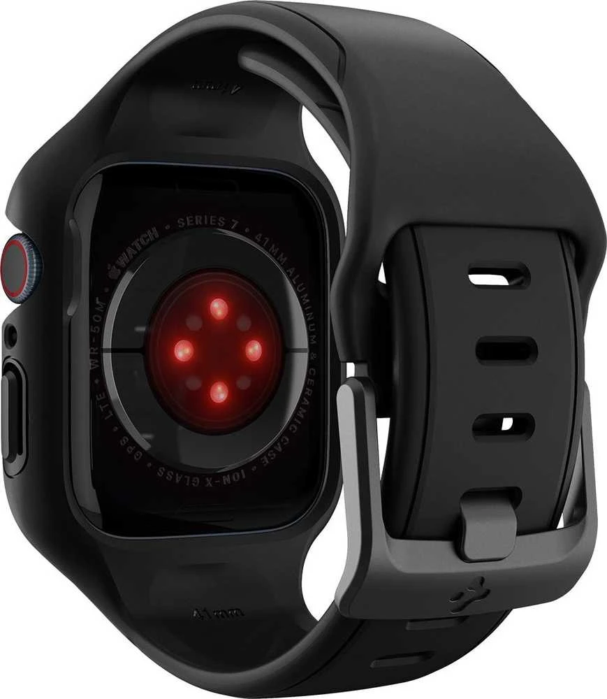 Spigen Liquid Air Pro, juodas - Apple Watch 9/8/7 41mm