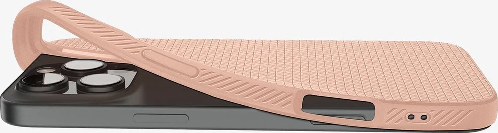 Dėklas „Spigen Liquid Air“, rožinio titano spalvos – „iPhone 16 Pro Max“