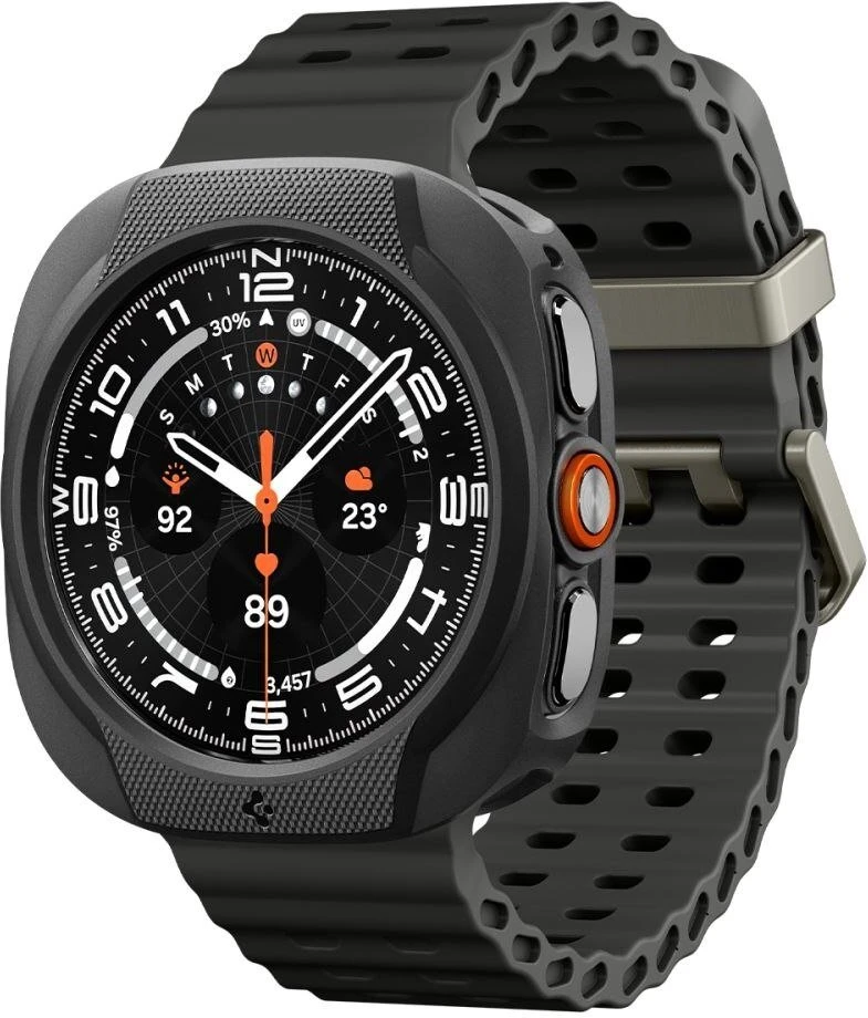 Spigen LIQUID AIR Samsung Galaxy WATCH ULTRA 2 2026 (47 MM) MATINIS Juodas