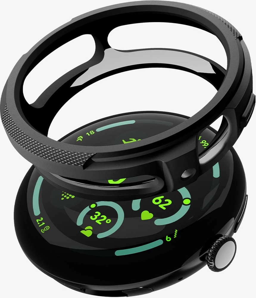 Spigen Liquid Air, matte juodas - Google Pixel Watch 4 41mm