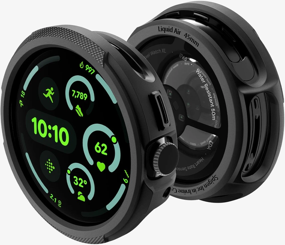 Spigen Liquid Air, matte juodas - Google Pixel Watch 4 41mm