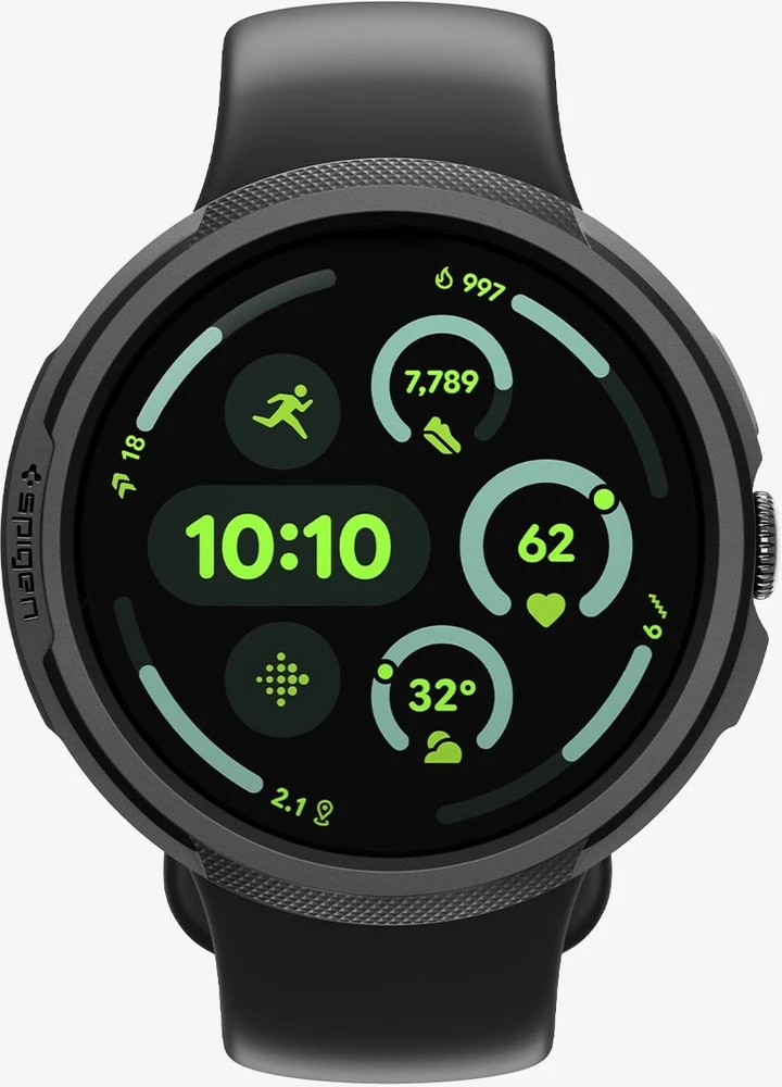 Spigen Liquid Air, matte juodas - Google Pixel Watch 4 41mm