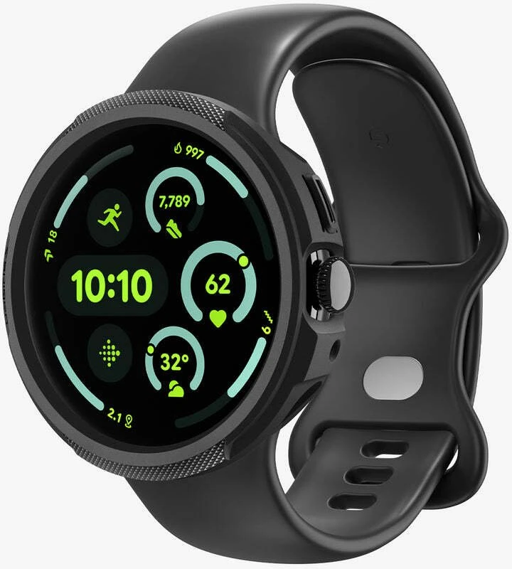 Spigen Liquid Air V2, matte juodas - Google Pixel Watch 4 45mm