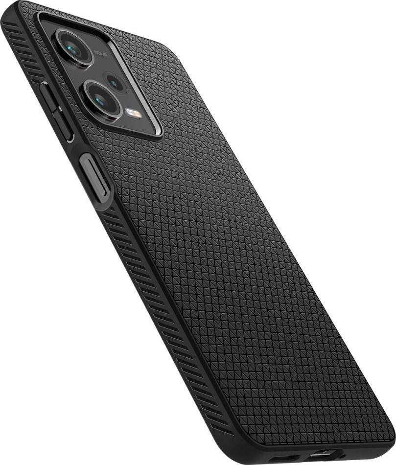 Spigen Liquid Air - dėklas skirtas Xiaomi Redmi Note 12 Pro 5G / POCO X5 Pro 5G Juodas